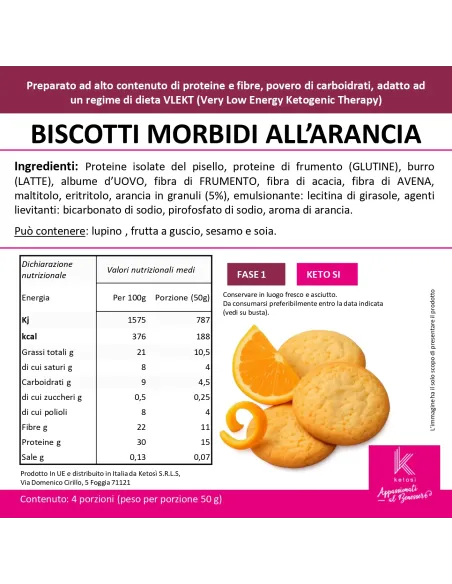 Biscotti Morbidi all'Arancia
