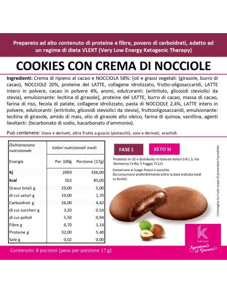 Cookies con Crema di Nocciole